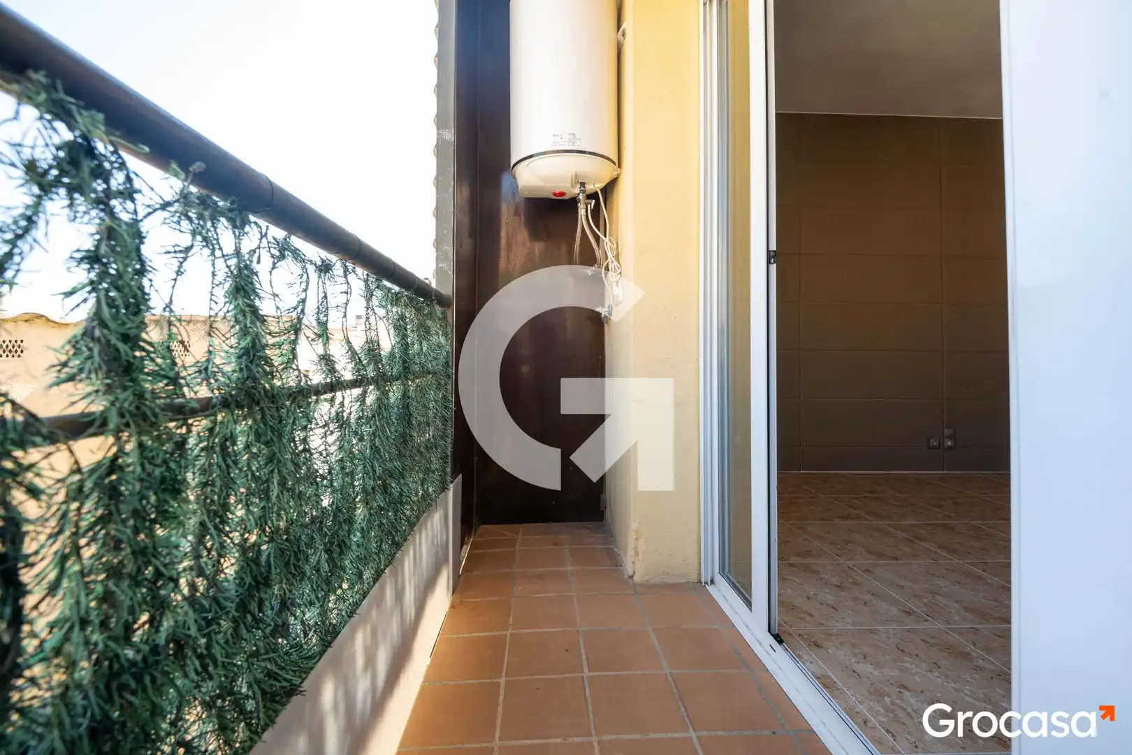 Balcony of Flat for sale in Mataró  with Air Conditioner, Oven and TV