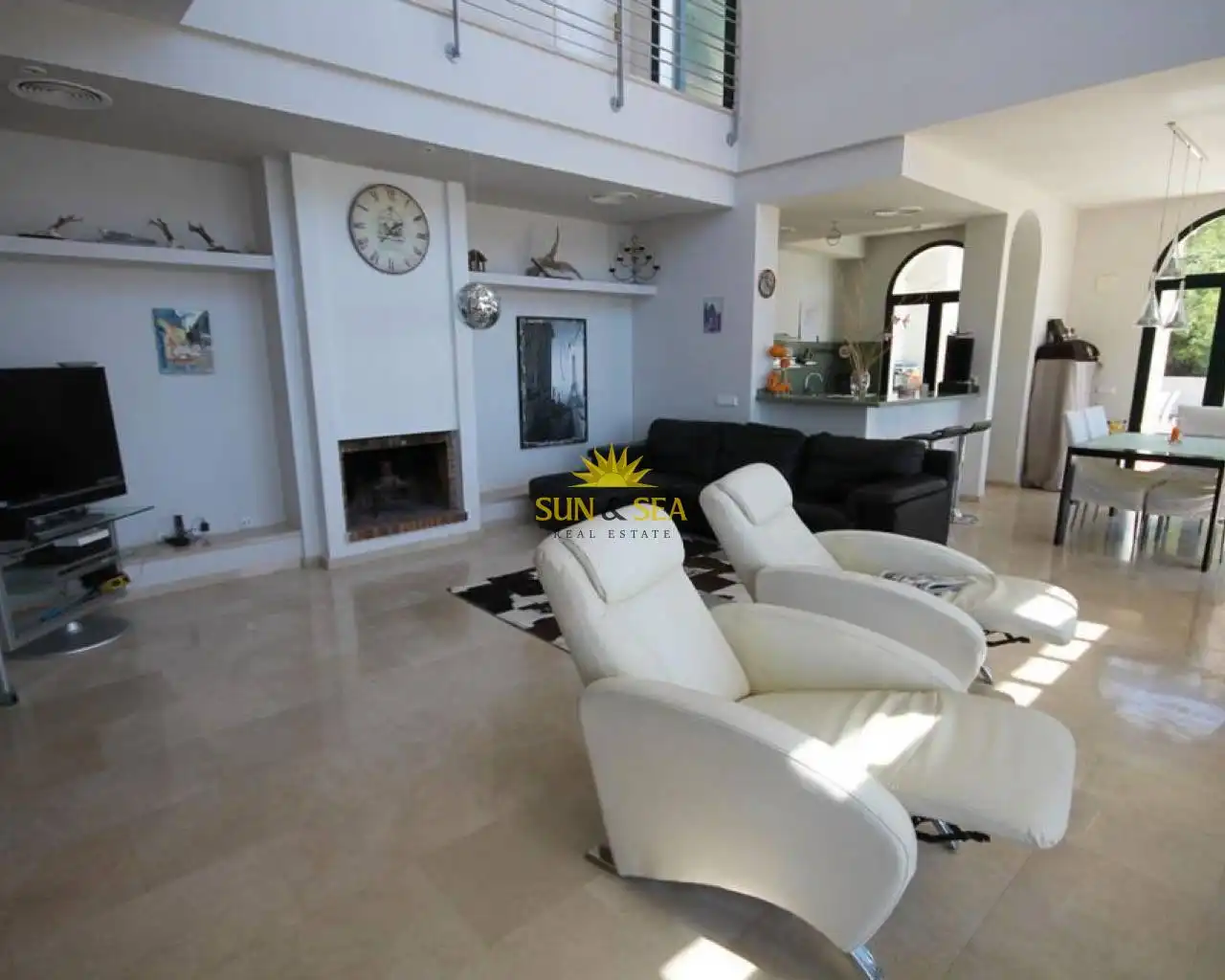 Living room of Houses for rent in Altea  with Air Conditioner, Private garden and Terrace
