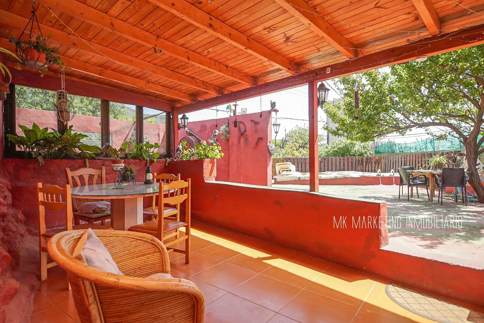Terrassa de Finca rústica en venda en Valsequillo de Gran Canaria amb Aire condicionat, Terrassa i Piscina