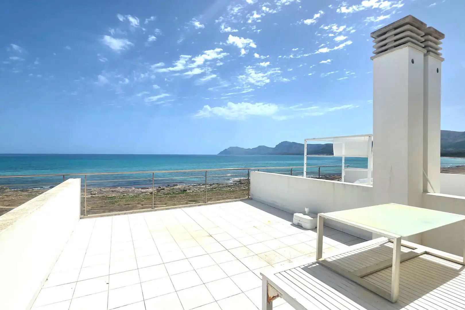 Terrasse von Einfamilien-Reihenhaus zum Verkauf in Santa Margalida mit Klimaanlage, Terrasse und Möbliert