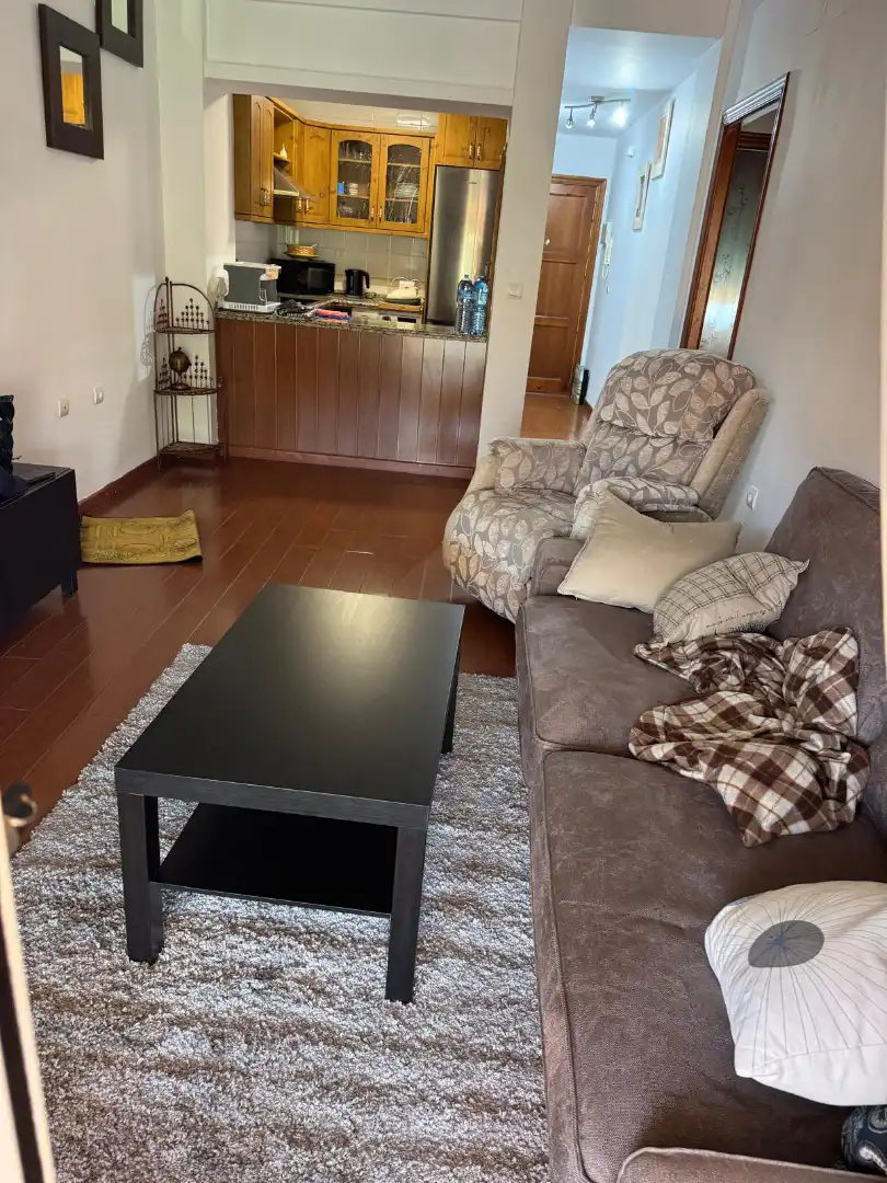 Sala de estar de Planta baja en venta en Mijas con Aire acondicionado, Jardín privado y Terraza