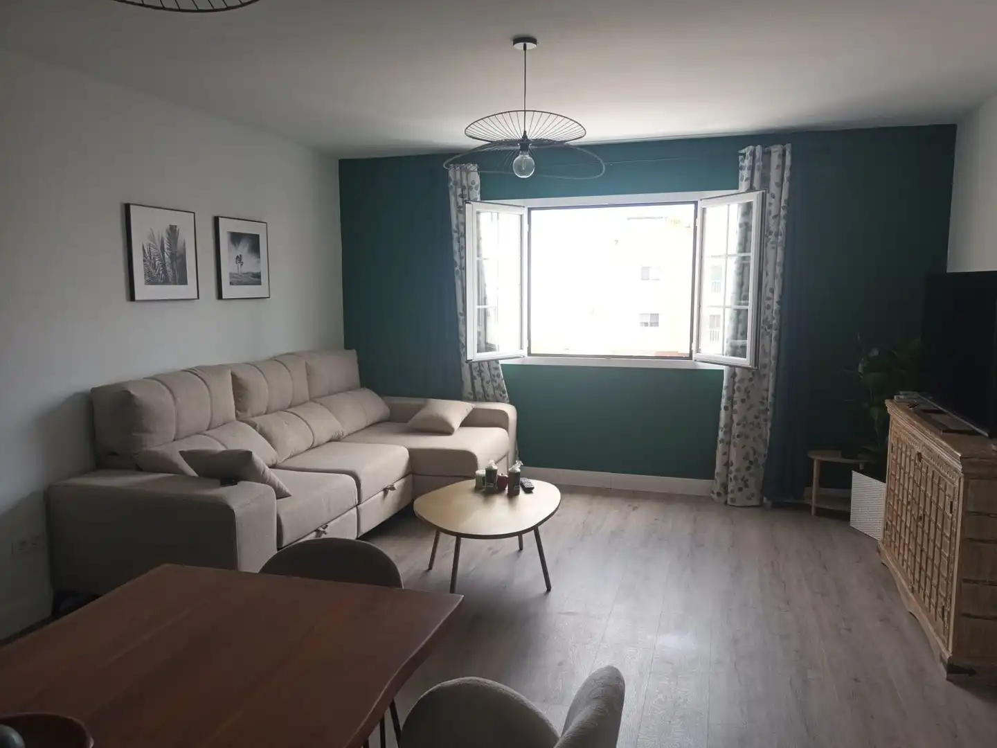 Living room of Flat for sale in La Oliva  with Storage room and Furnished