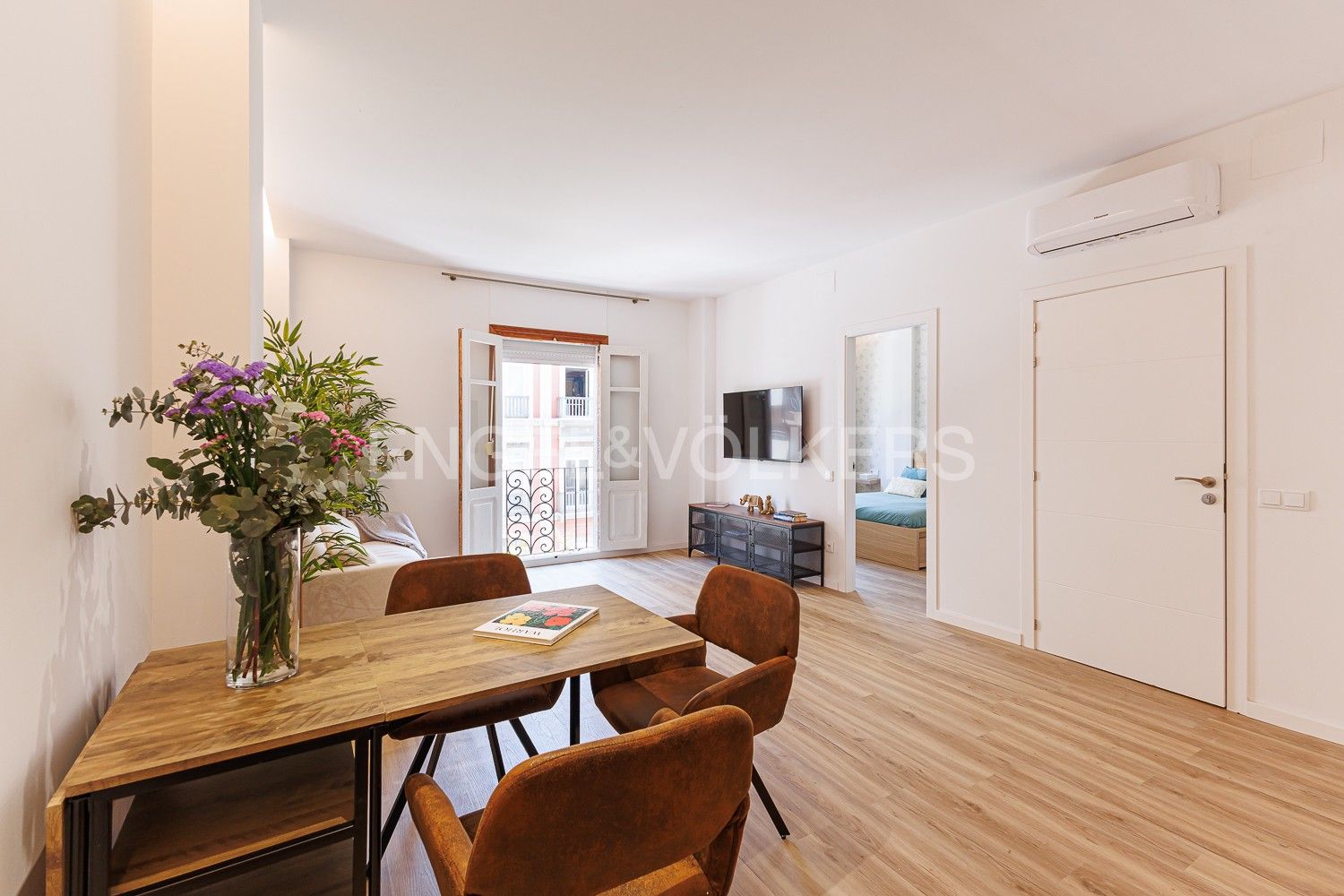 Bedroom of Apartment to rent in  Valencia Capital  with Air Conditioner, Heating and Furnished