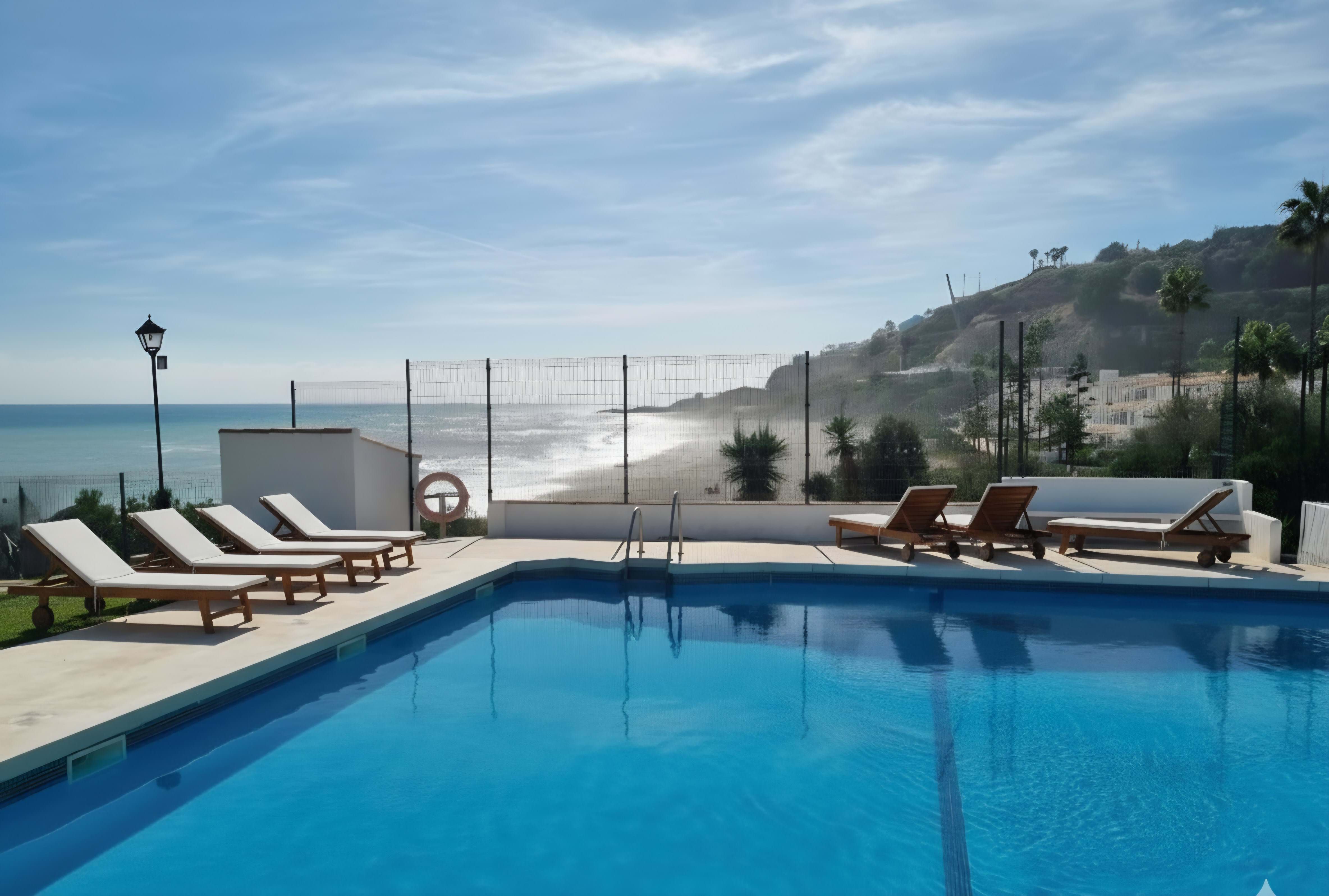 Piscina de Casa adosada en venta en Manilva con Terraza y Piscina