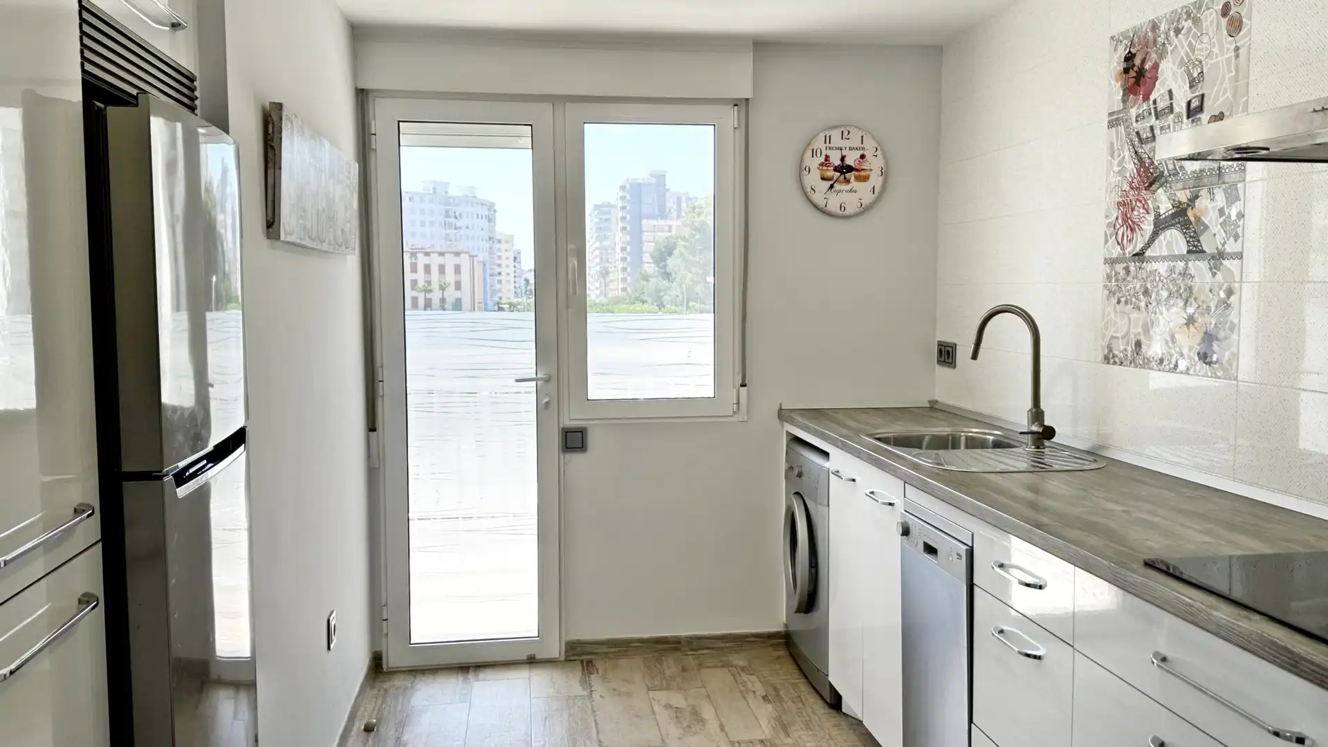 Cocina de Apartamento de alquiler en Gandia con Terraza, Amueblado y Horno