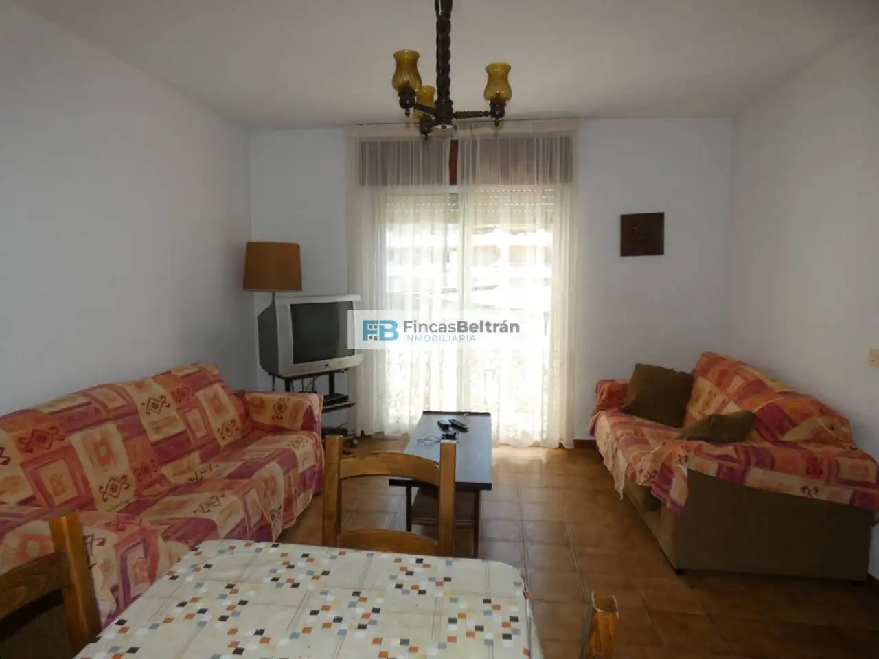 Sala de estar de Casa adosada en venta en Peñíscola / Peníscola con Jardín privado, Terraza y Amueblado