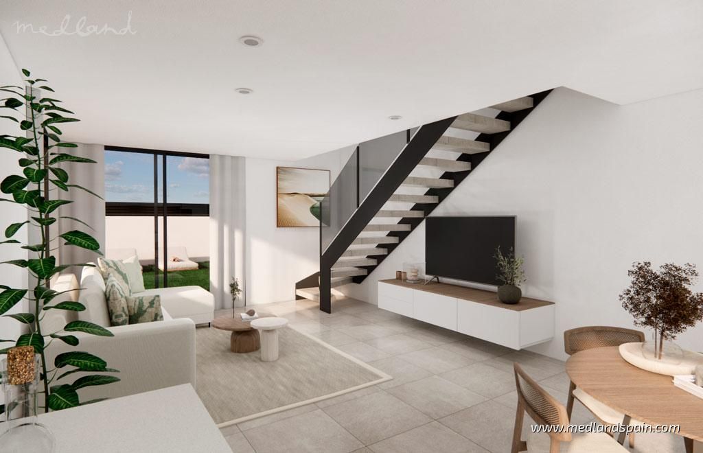 Sala d'estar de Casa o xalet en venda en Orihuela amb Jardí privat, Terrassa i Piscina