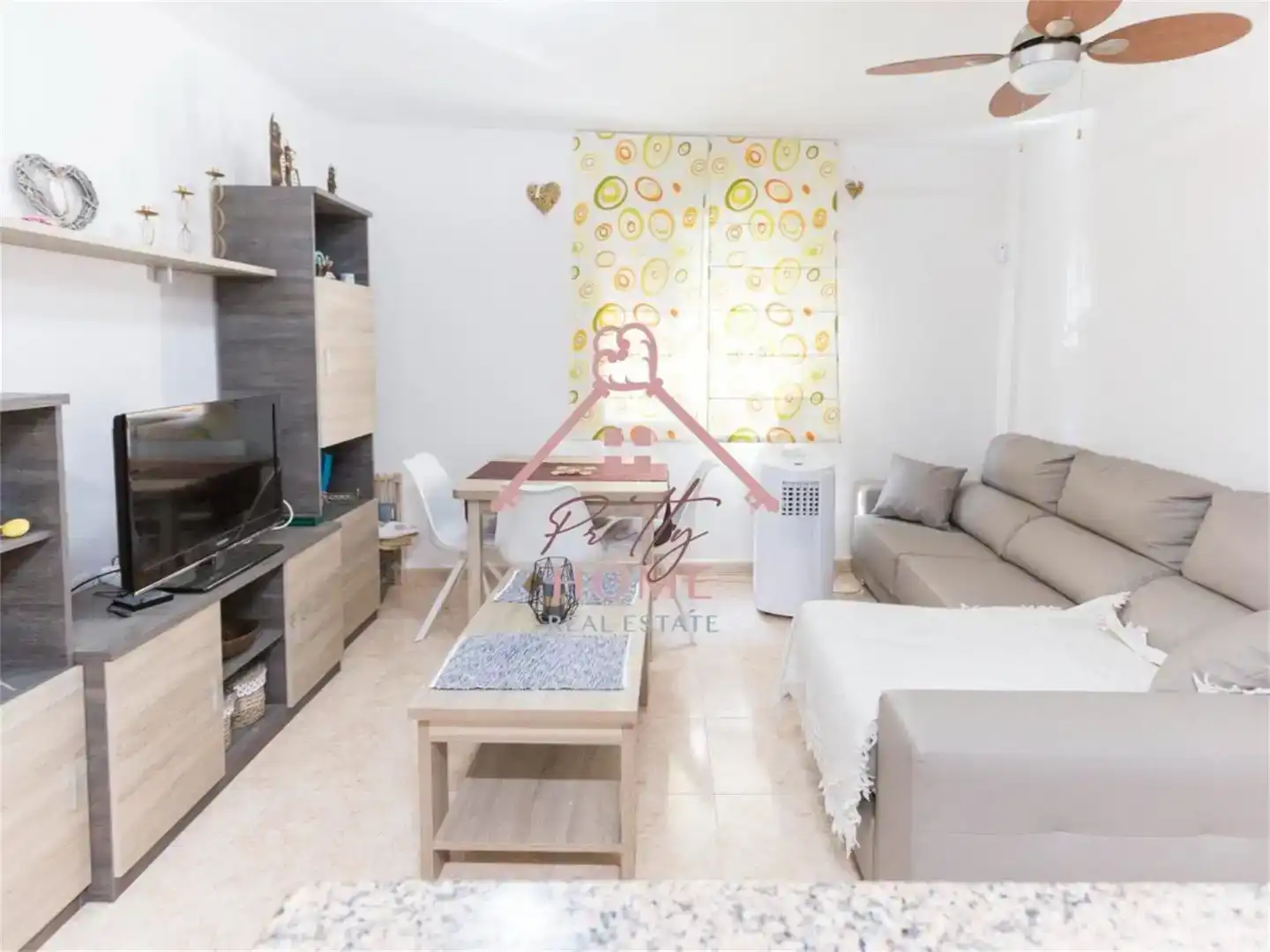 Living room of Flat for sale in Mazarrón  with Air Conditioner and Furnished