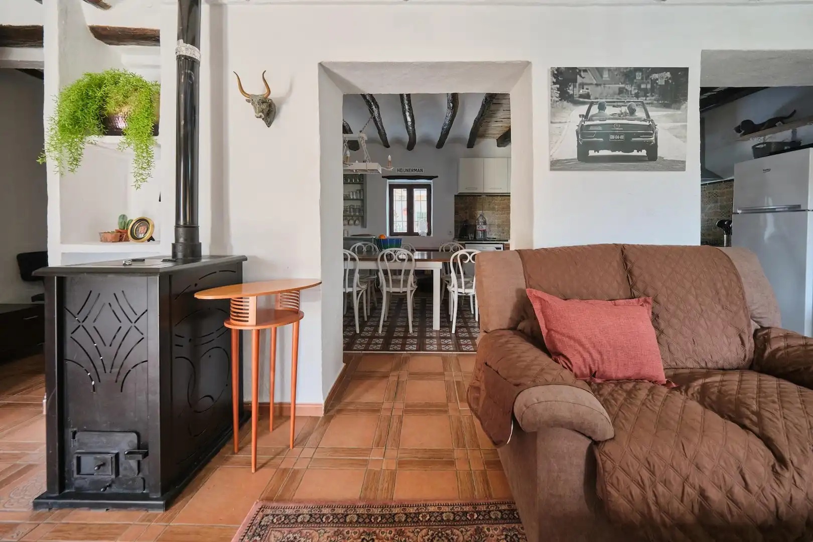 Sala d'estar de Finca rústica en venda en Fornes amb Aire condicionat, Jardí privat i Traster