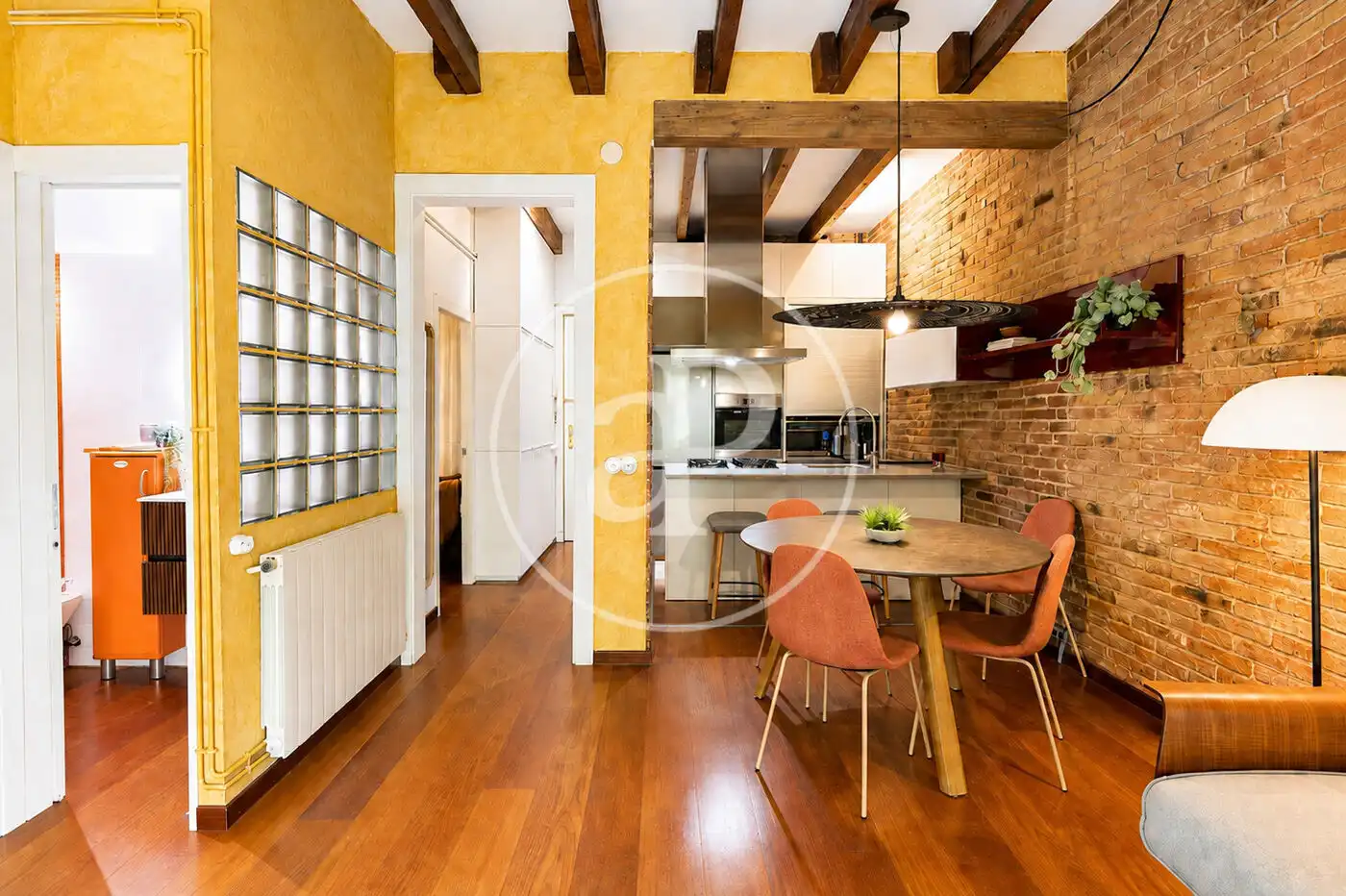 Kitchen of Flat for rent in Barcelona  with Air Conditioner, Heating and Furnished