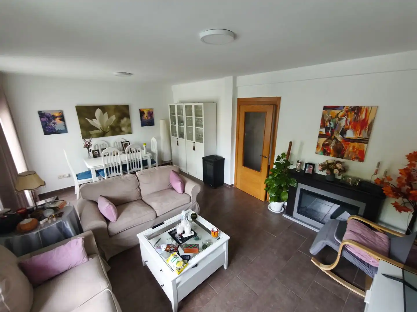 Sala de estar de Casa o chalet en venta en La Adrada  con Aire acondicionado, Terraza y Balcón
