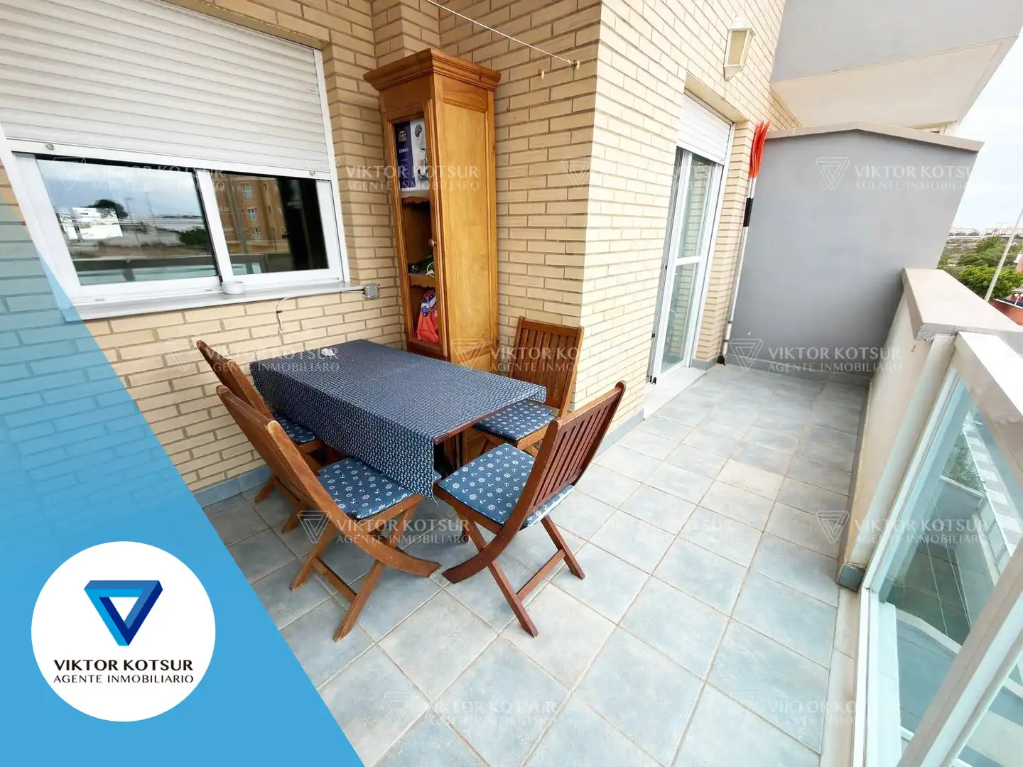 Balcony of Flat for sale in Roquetas de Mar  with Air Conditioner, Terrace and Furnished