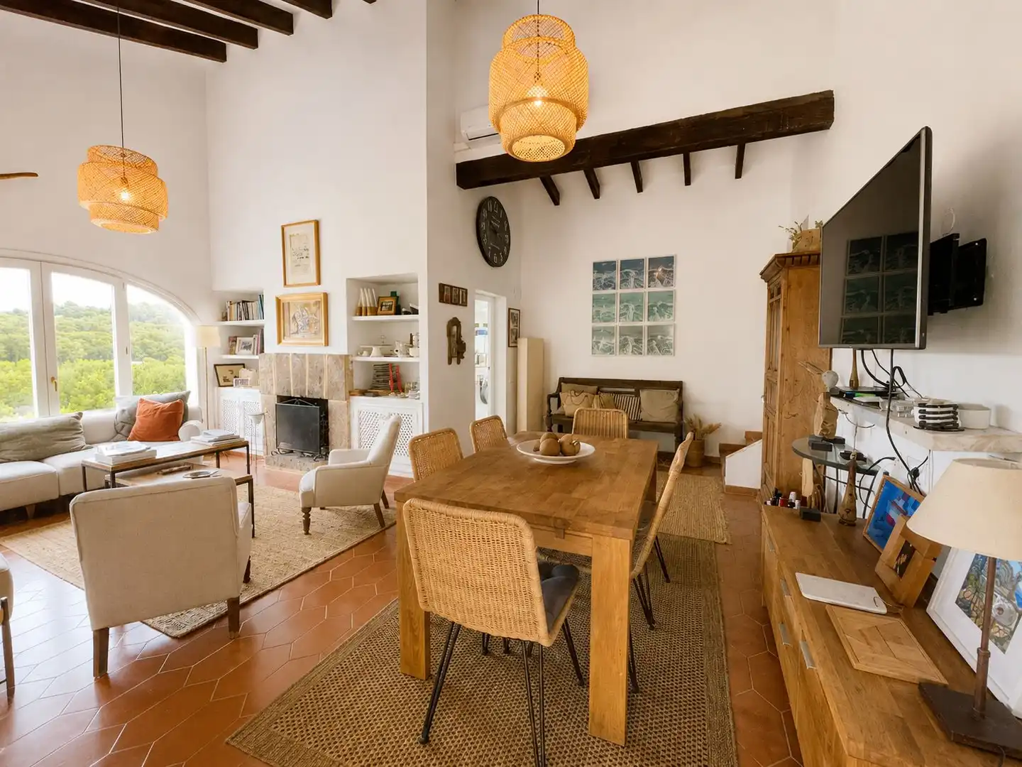 Comedor de Casa o chalet de alquiler en Jávea / Xàbia con Calefacción, Jardín privado y Terraza