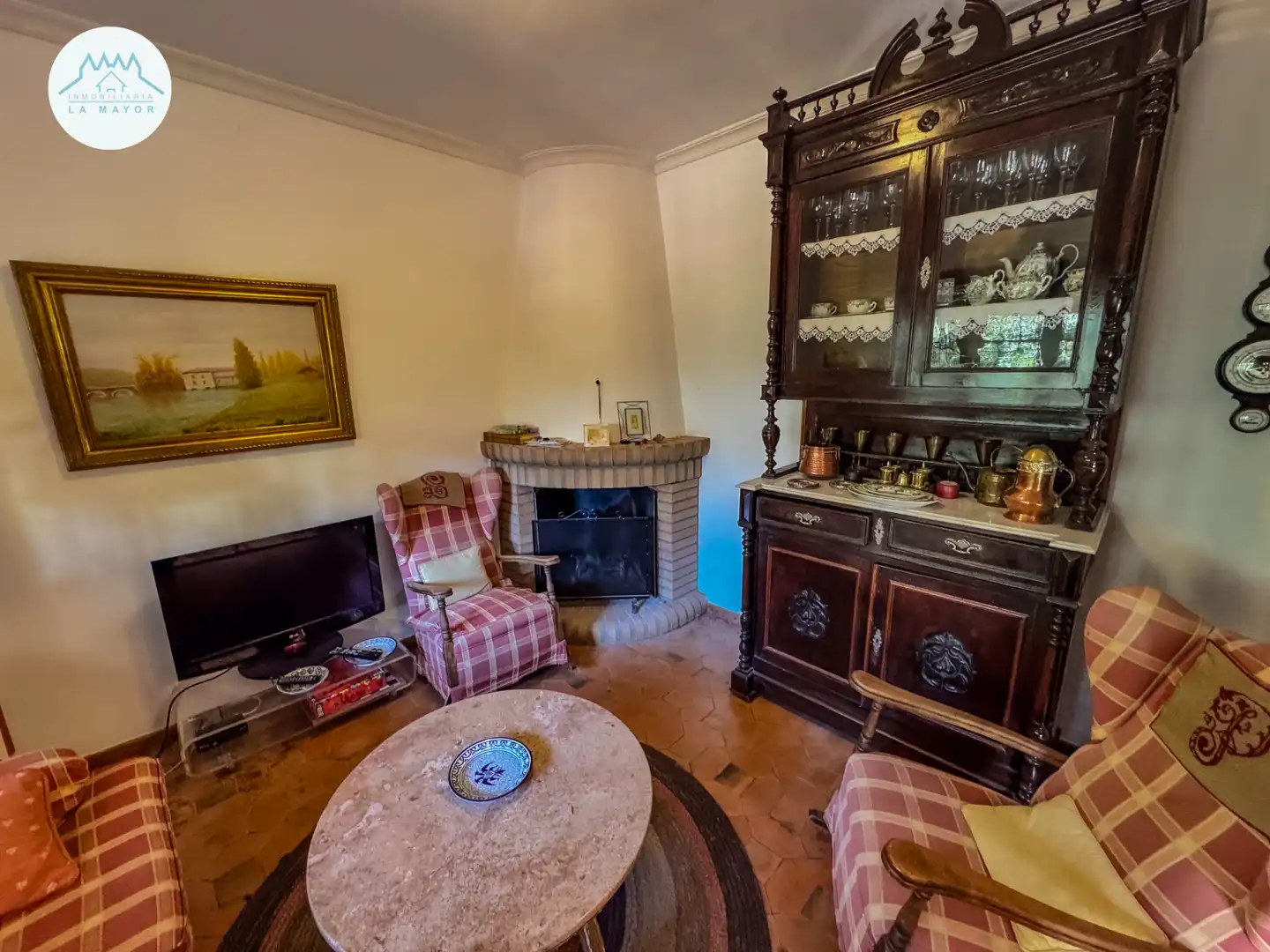 Sala de estar de Casa o chalet en venta en Piedrabuena con Calefacción, Jardín privado y Terraza