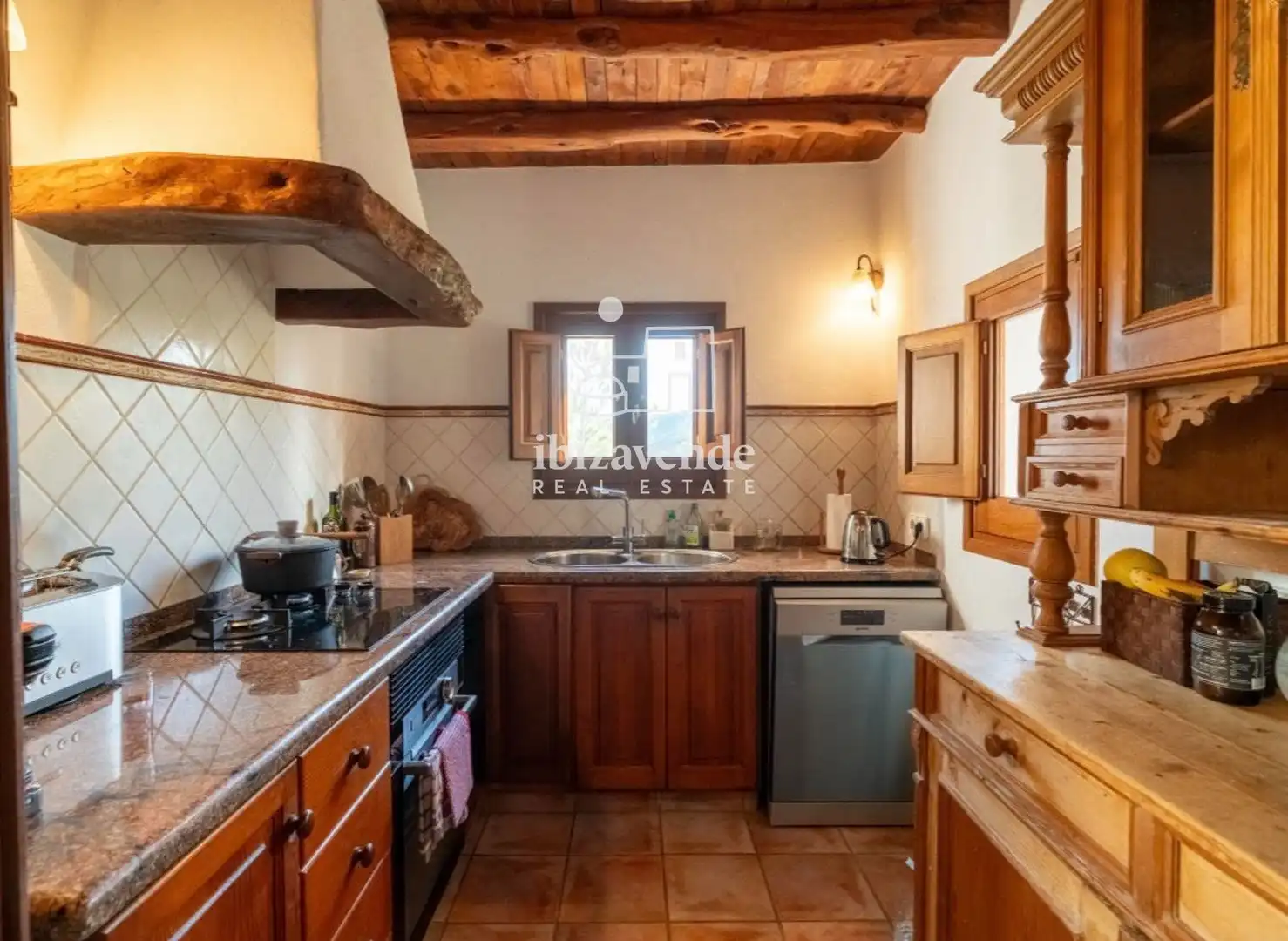 Kitchen of Houses for rent in Sant Joan de Labritja  with Air Conditioner, Terrace and Swimming Pool