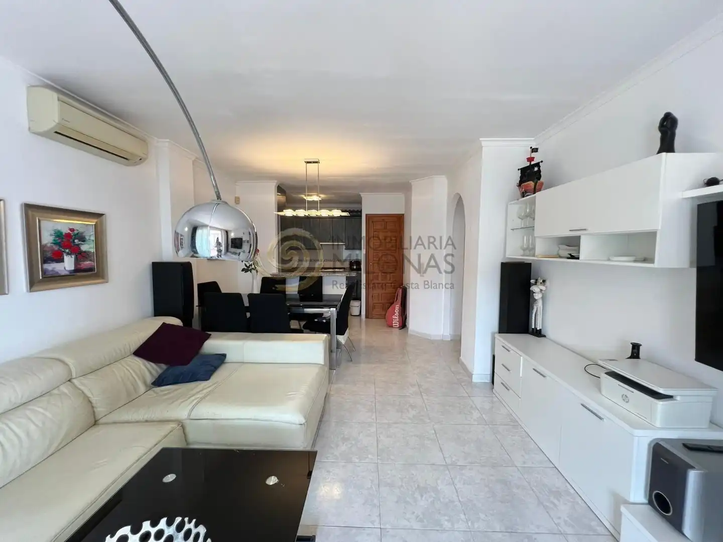 Sala de estar de Apartamento en venta en Benitachell / El Poble Nou de Benitatxell con Jardín privado, Terraza y Amueblado
