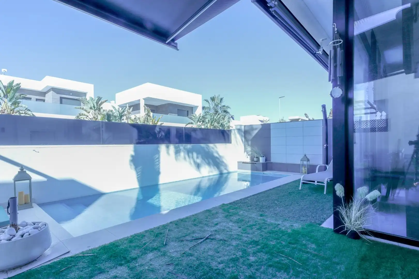 Swimming pool of Houses for rent in San Javier  with Air Conditioner, Heating and Private garden
