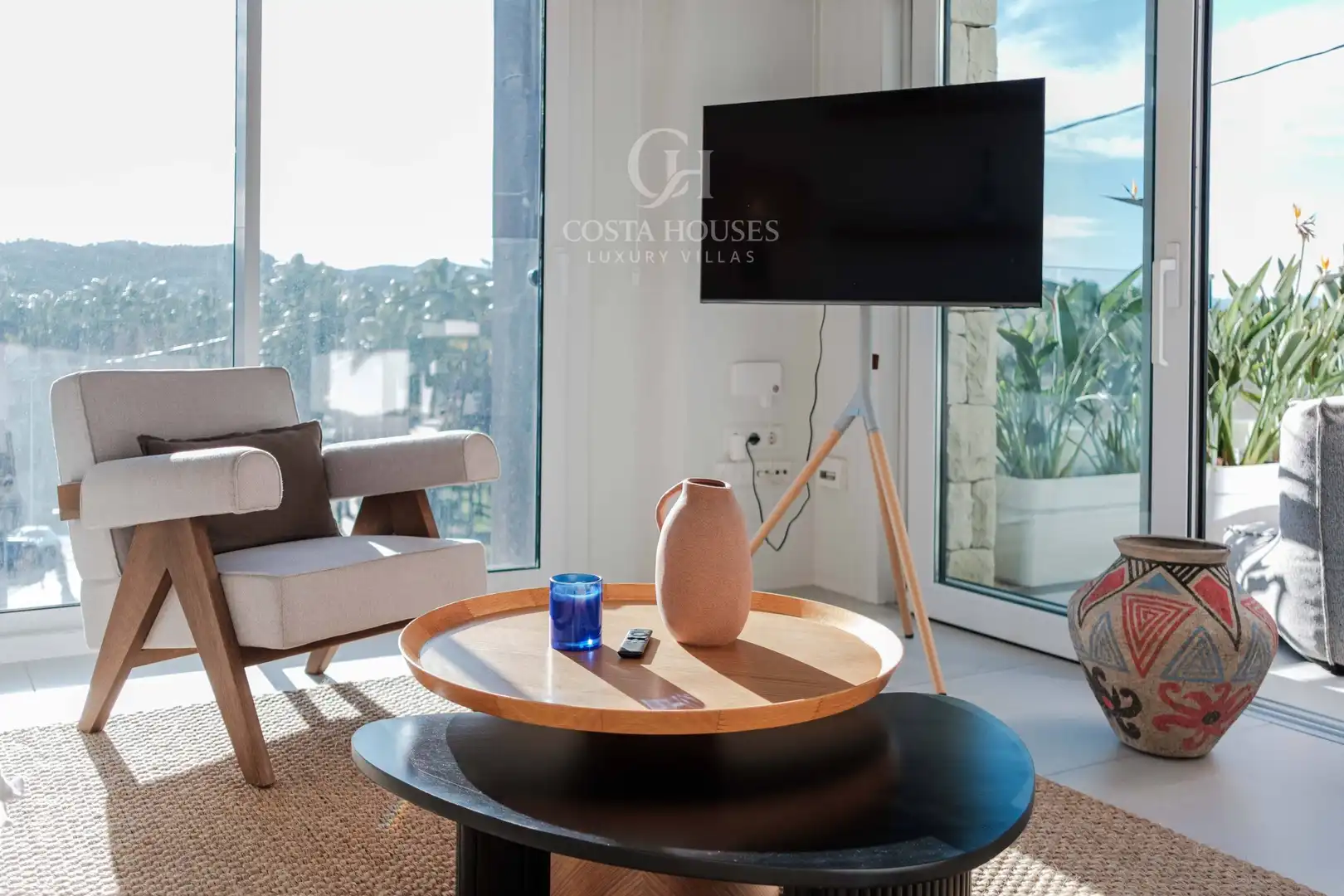 Sala de estar de Ático en venta en Jávea / Xàbia con Aire acondicionado, Calefacción y Jardín privado