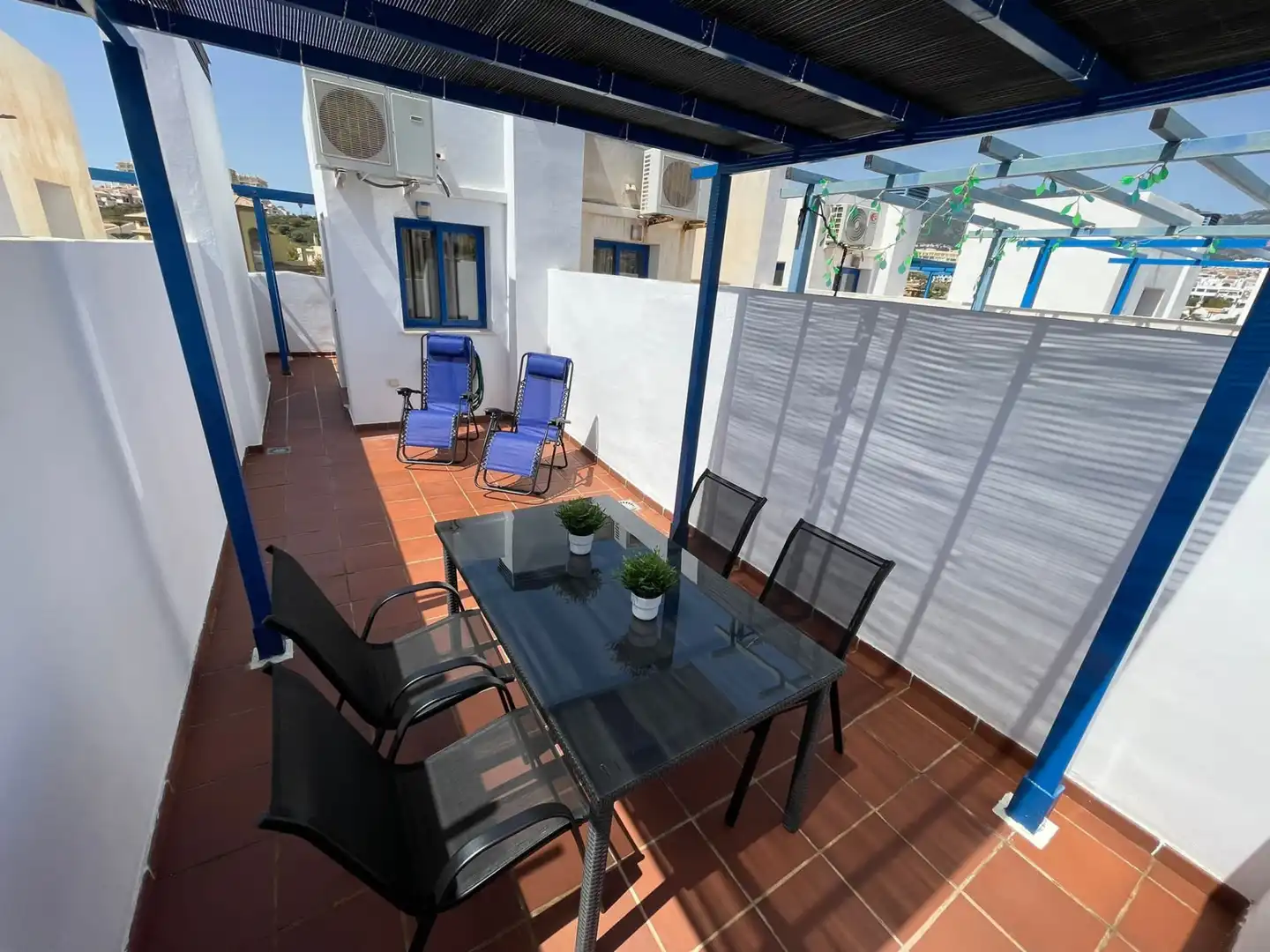 Terrace of Apartments for rent in Benalmádena  with Air Conditioner, Terrace and Furnished