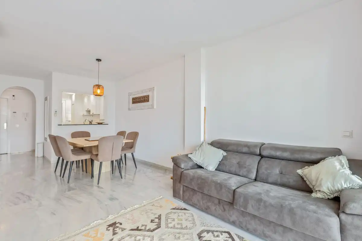 Sala d'estar de Apartament en venda en Mijas amb Aire condicionat, Calefacció i Terrassa