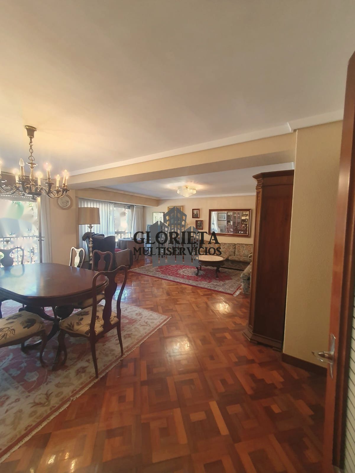 Living room of Flat for sale in Vigo   with Heating, Parquet flooring and Terrace
