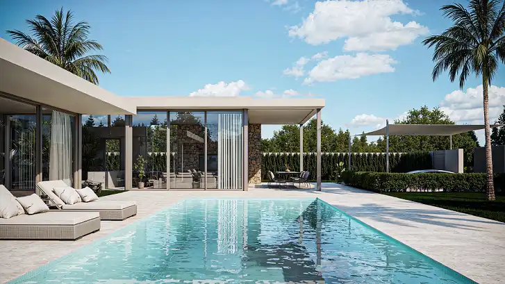 Swimming pool of Houses for sale in Altea  with Air Conditioner, Heating and Private garden
