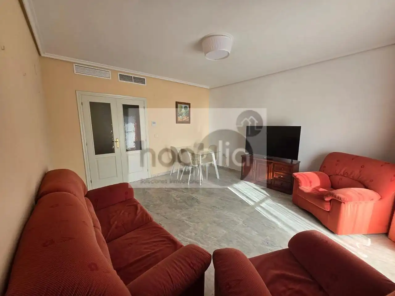 Living room of Flat for rent in Sevilla  with Air Conditioner, Terrace and Swimming Pool