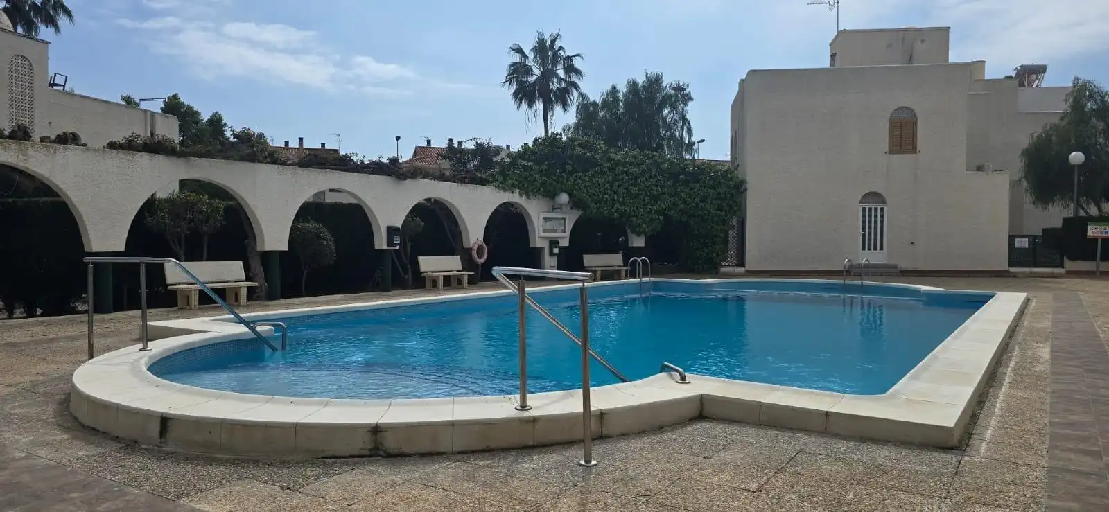 Piscina de Apartament en venda en Mazarrón amb Aire condicionat, Terrassa i Moblat