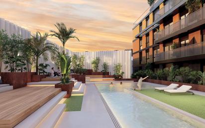 Piscina de Pis en venda en  Murcia Capital amb Aire condicionat, Jardí privat i Terrassa