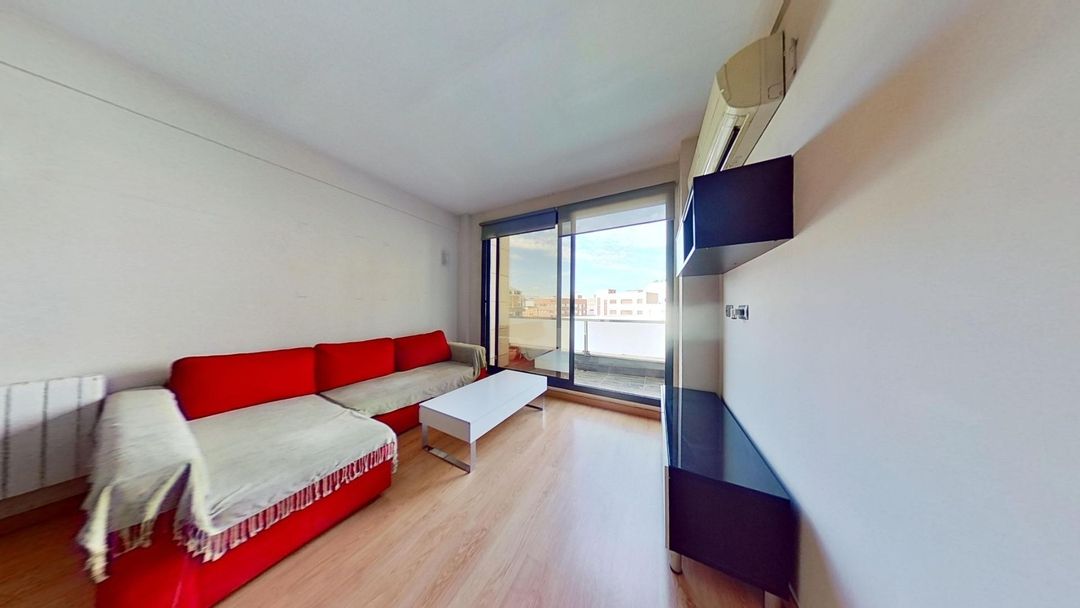 Sala d'estar de Loft de lloguer en  Madrid Capital amb Aire condicionat, Calefacció i Terrassa