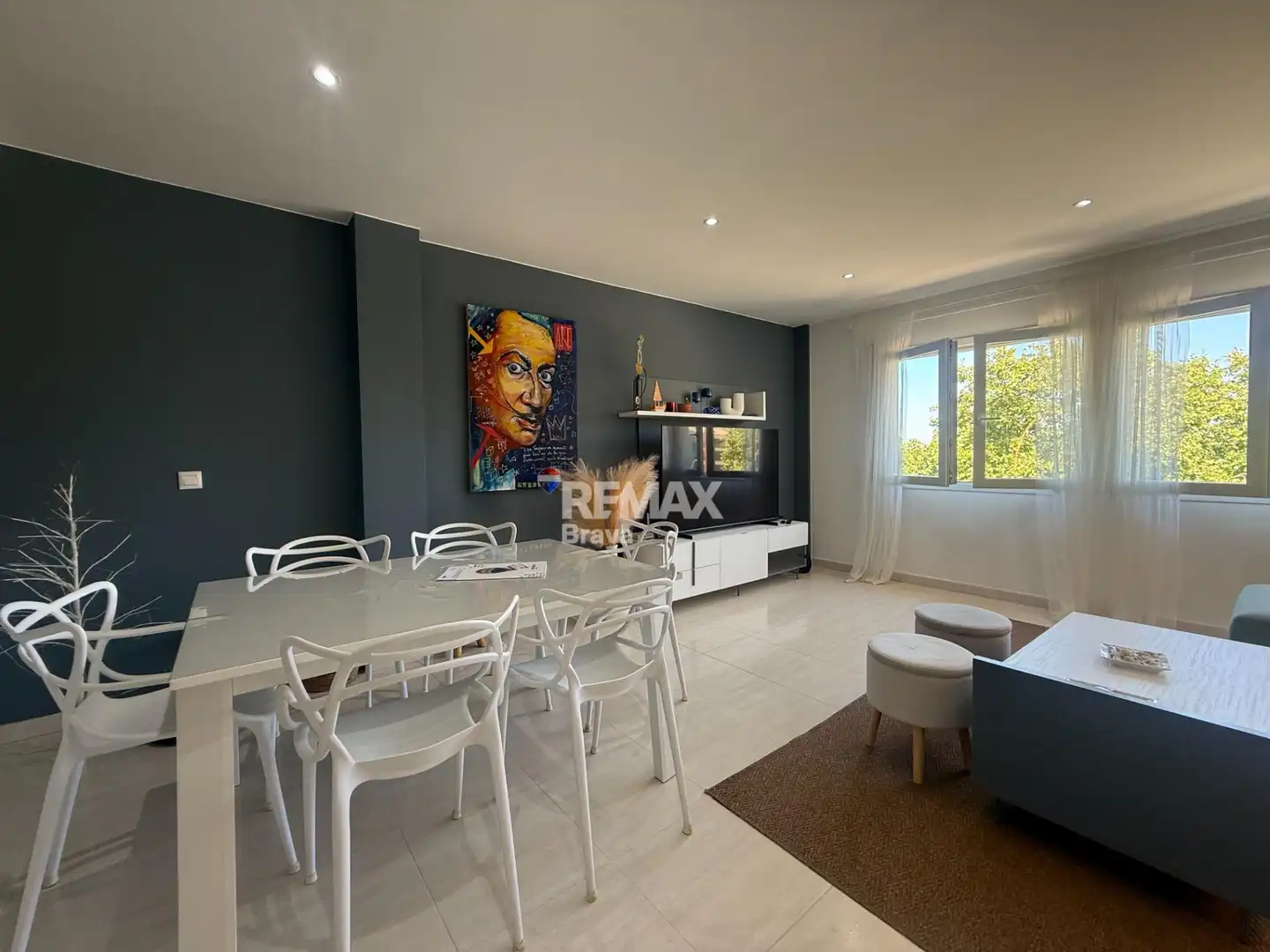 Living room of Attic for sale in Roses  with Air Conditioner, Terrace and Furnished