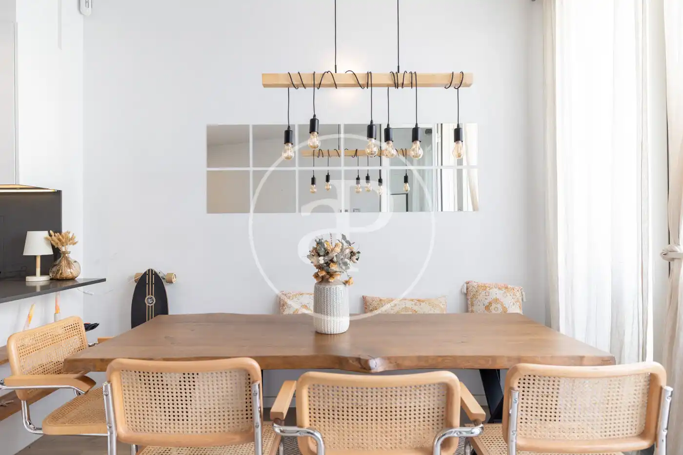 Esszimmer von Wohnung zum Verkauf in Barcelona mit Klimaanlage, Heizung und Terrasse