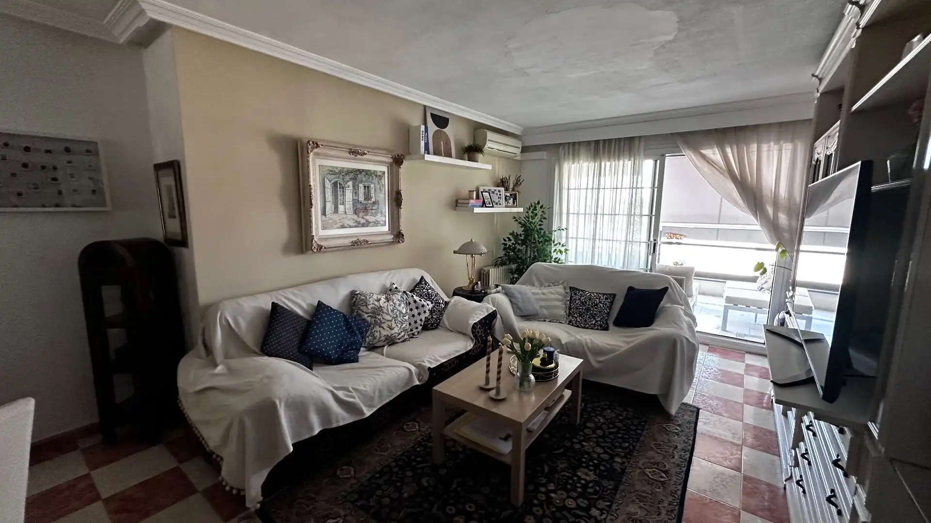 Wohnzimmer von Wohnung zur Miete in Tortosa mit Klimaanlage, Heizung und Terrasse