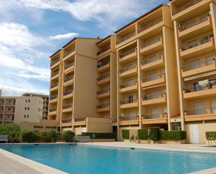 Exterior view of Flat for sale in L'Escala  with Terrace, Furnished and Community pool