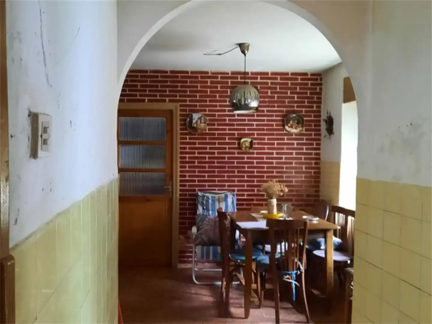 Menjador de Casa adosada en venda en La Ercina  amb Jardí privat i Moblat