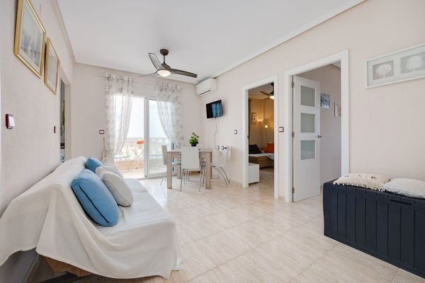 Living room of Attic for sale in Torrevieja  with Air Conditioner, Terrace and Furnished