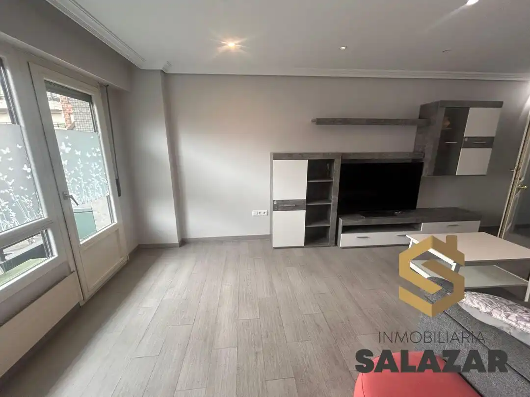 Sala d'estar de Apartament de lloguer en Bilbao  amb Calefacció i Balcó