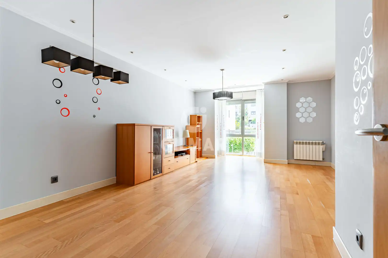 Living room of Flat for sale in Madrid  with Heating, Private garden and Storage room