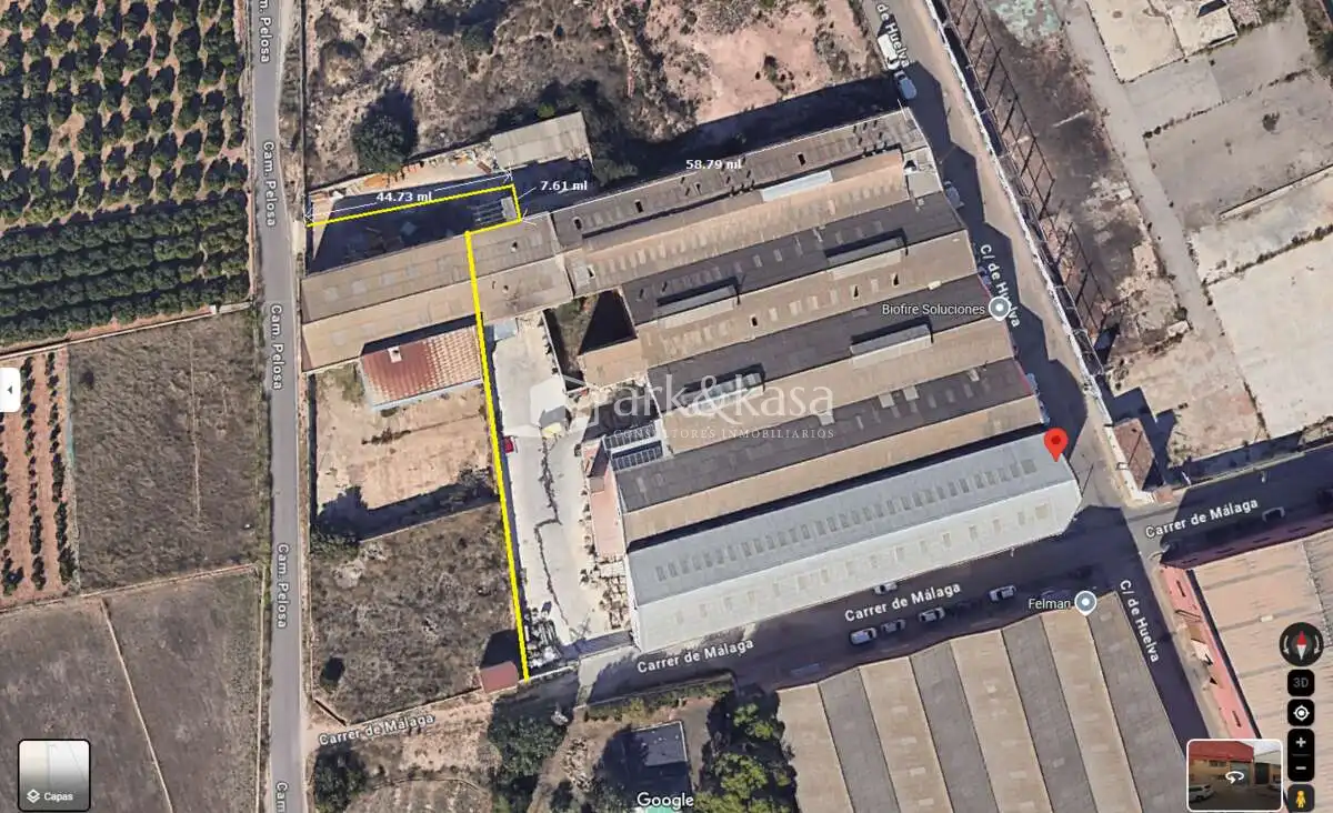Exterior view of Industrial land for sale in Moncada