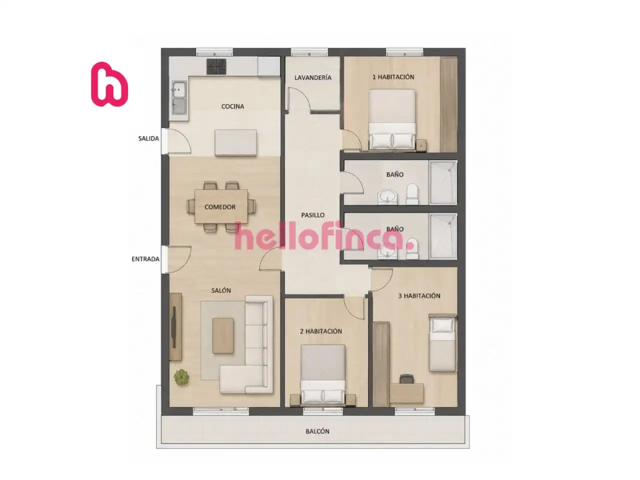 Flat for sale in El Vendrell  with Air Conditioner, Heating and Parquet flooring