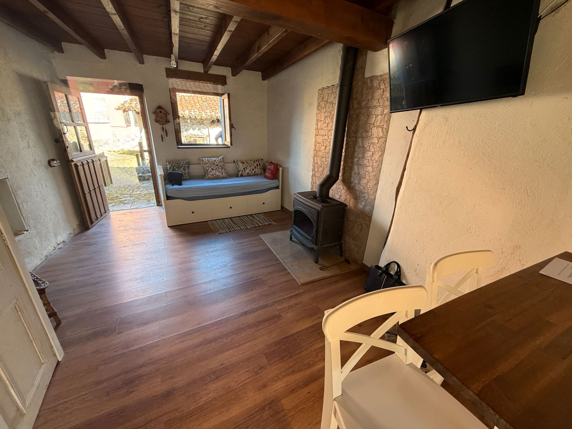 Sala de estar de Casa adosada en venta en Parres