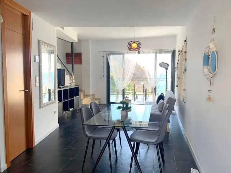 Esszimmer von Maisonette zur Miete in Calpe / Calp mit Klimaanlage, Heizung und Terrasse