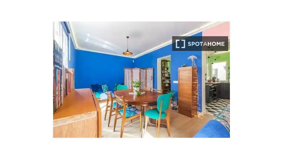 Dining room of Flat for rent in Madrid  with Air Conditioner, Heating and Furnished