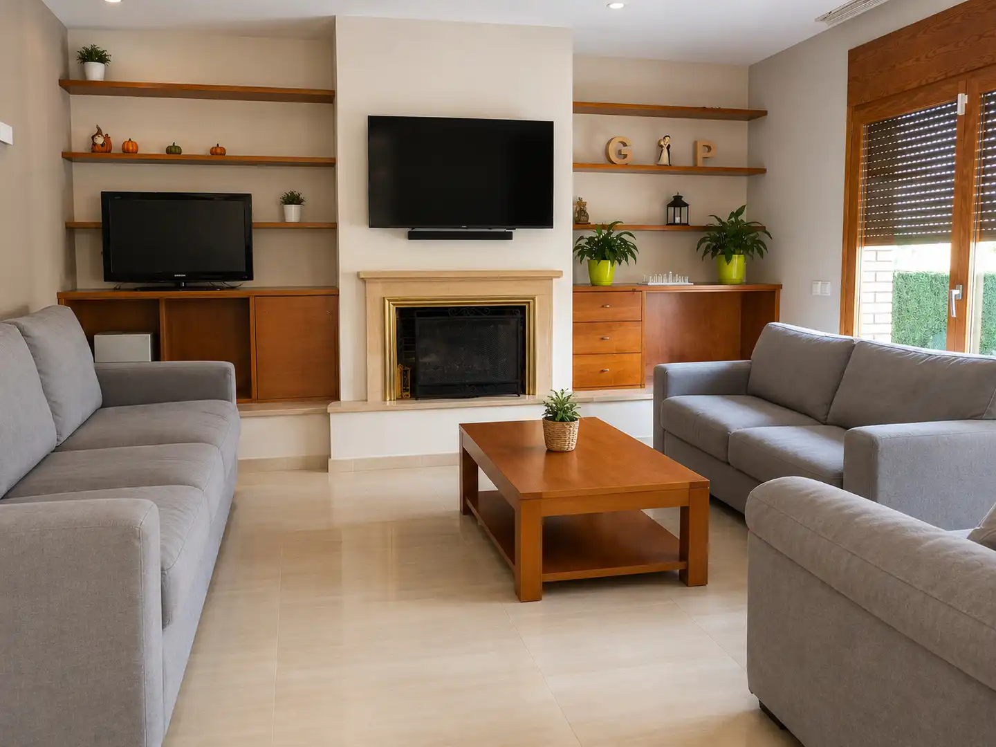 Sala de estar de Casa o chalet en venta en Vilablareix con Aire acondicionado, Calefacción y Jardín privado