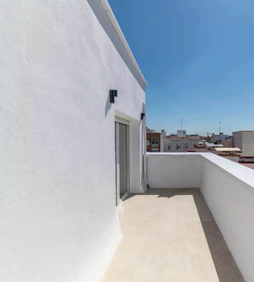 Terrasse von Dachboden zum Verkauf in Madrid mit Klimaanlage, Heizung und Parkett