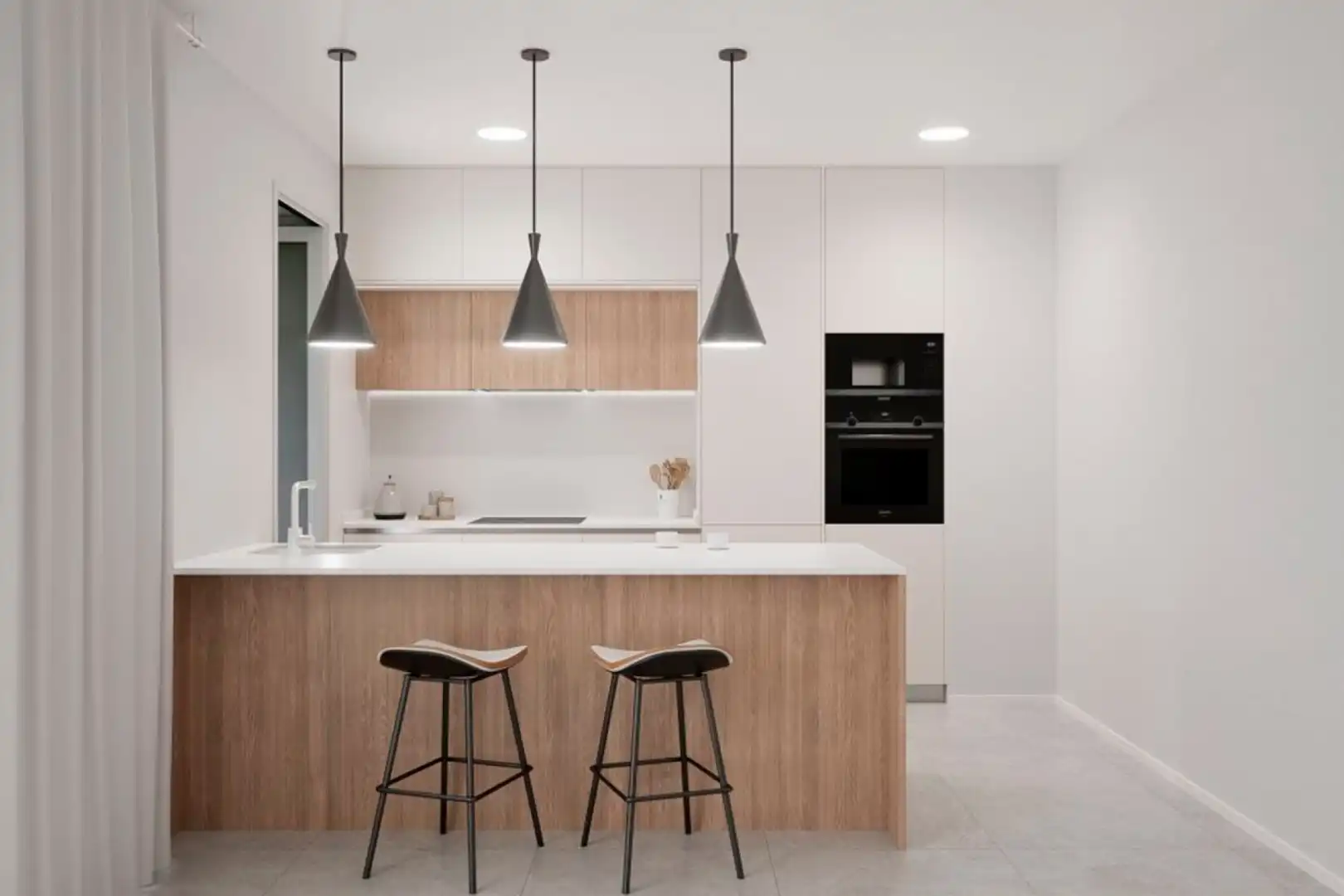 Kitchen of Flat for sale in Los Alcázares  with Air Conditioner, Private garden and Terrace