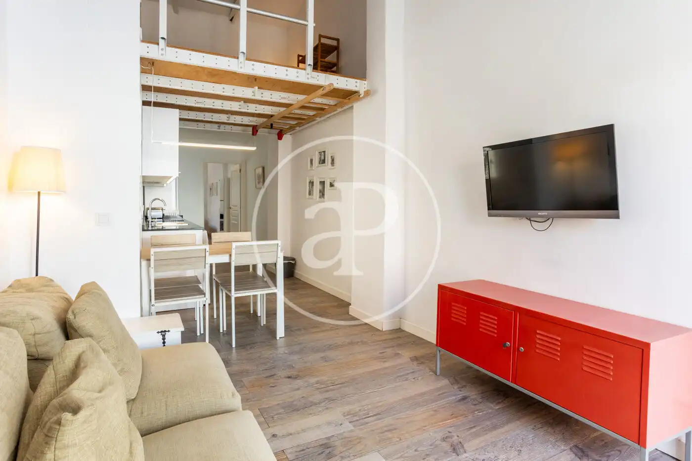 Living room of Attic for sale in Valencia  with Heating, Terrace and Furnished