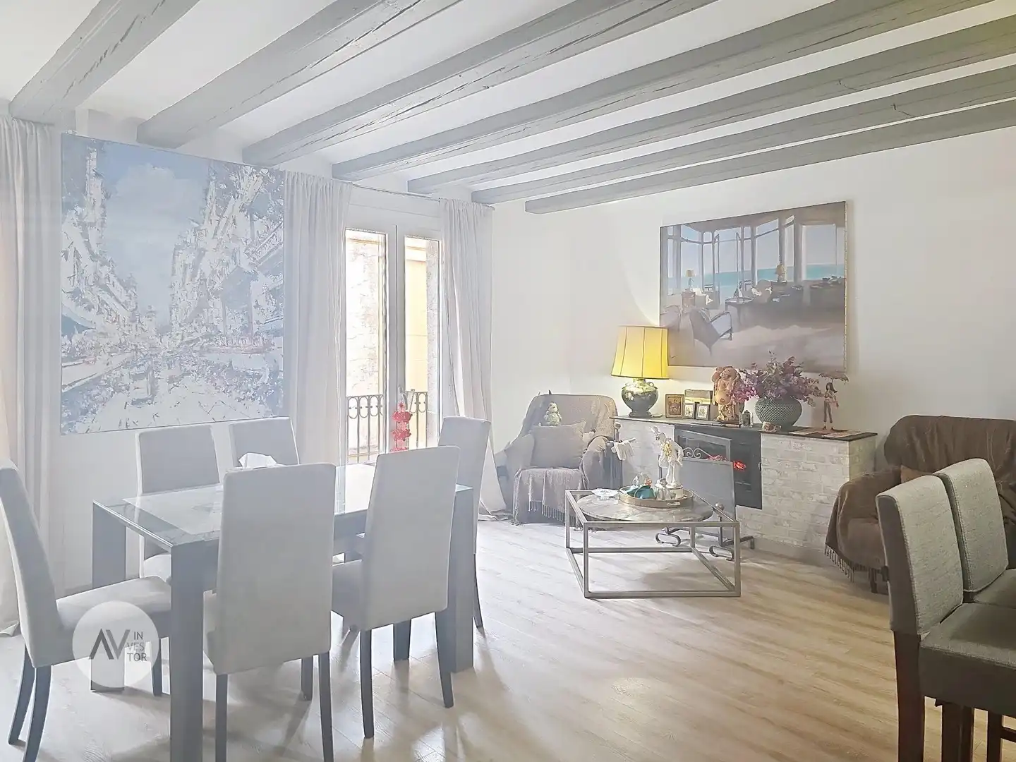Sala de estar de Ático en venta en Barcelona con Aire acondicionado, Calefacción y Amueblado