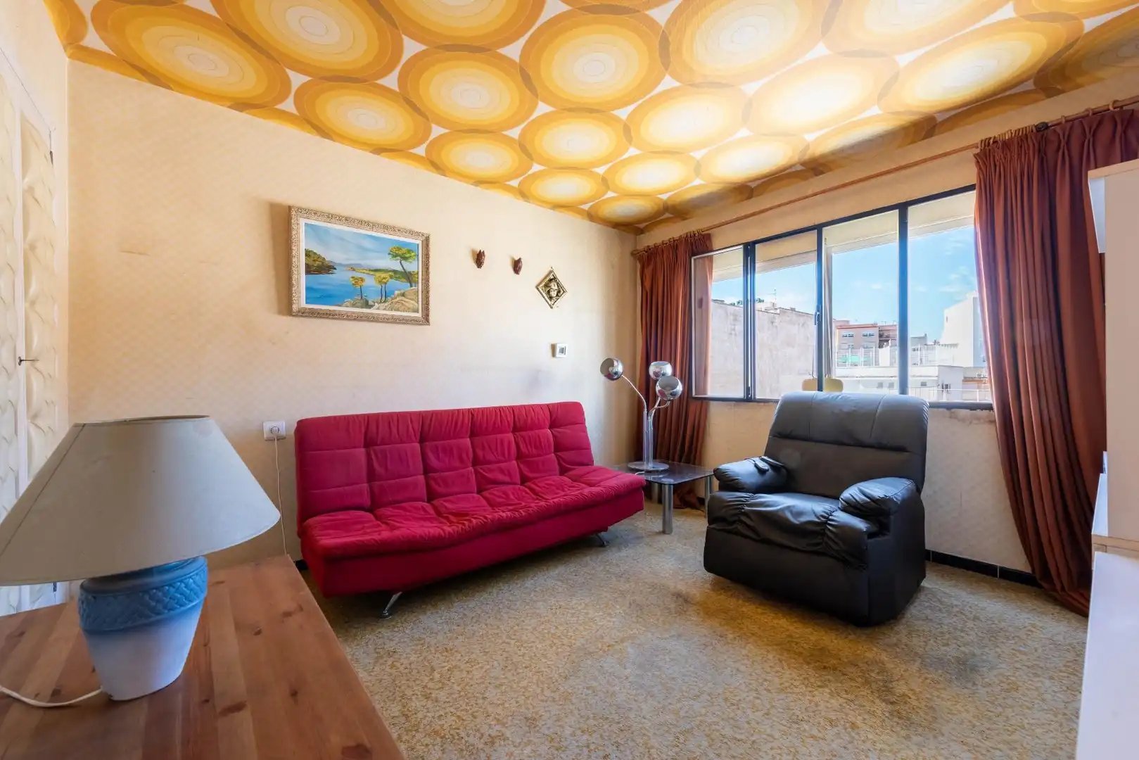 Sala de estar de Piso en venta en  Palma de Mallorca con Balcón