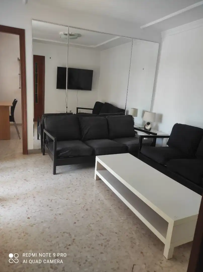 Sala d'estar de Pis de lloguer en Málaga amb Aire condicionat, Moblat i Forn